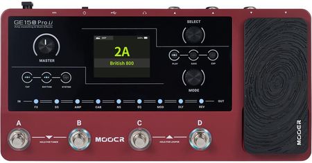 ギター MOOER EXPLINE MOOER Expline - Profesjonalny mini pedał ekspresji ME WEX 1
