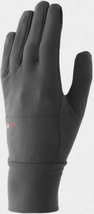 Rękawiczki zimowe uniseks 4F 4FWAW24AGLOU082 - szare