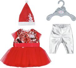 Zdjęcie Zapf Creation Baby Born Świąteczna Sukienka Na Boże Narodzenie Dla Lalki 43Cm 836118 - Stryków