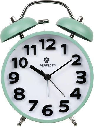 Perfect Budzik Tbd11502 Zielony Głośny Alarm Cichy Mechanizm