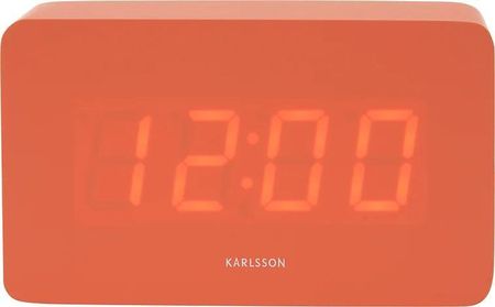 Karlsson Budzik Spry Tube Pomarańczowy Led (Ka5983Or)