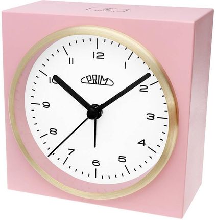 Prim Budzik C01.4430.23 Różowy Pastelowy Cichy Mechanizm 10Cm