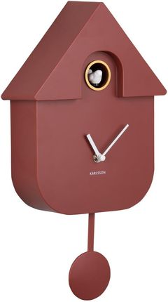 Karlsson Wall Clock Modern Cuckoo Abs Ochre Red (Ka5768Rd)