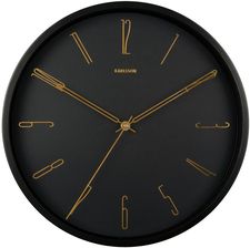 Zdjęcie Karlsson Zegar Ścienny Belle Numbers Metal Czarny (Ka5898Bk) - Strzelin