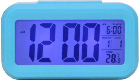Perfect Budzik 13701 Niebieski Termometr Automatyczne Podświetlenie