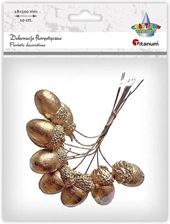 Zdjęcie Żołędzie na druciku złote 18x100mm 10szt - Libiąż