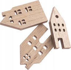 Zdjęcie Drewniane domki 1cmx10cm 3szt - Łódź