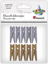 Zdjęcie Klamerki drewniane 2 kolory 7x35mm 10szt mix - Libiąż