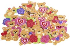 Zdjęcie Naklejki z pianki Misie z sercem 36szt - Puszczykowo