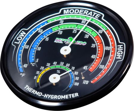 Repti-Zoo Glowing Thermo / Hygrometer świecący w nocy termometr i higrometr - zdjęcie 2