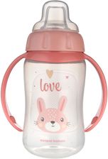 Zdjęcie Canpol Babies Kubek Treningowy Z Miękkim Ustnikiem Cute Animals Różowy 56/512 Od 6 Miesiąca 320Ml - Kruszwica