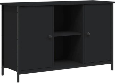 Zakito Szafka Rtv 100X35X65 Cm Czarny Drewno Żelazo