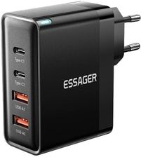 Essager ECT2CA-QYB01-Z, 2xUSB-C, 2xUSB-A, 100W Czarna