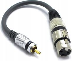 Adapter Gniazdo Xlr Żeńskie Wtyk Rca Mikrofon