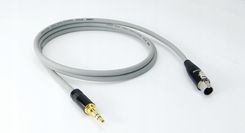 Do słuchawek Akg Beyerdynamic mini XLR-jack 3,5 Klotz-Neutrik 1m 3p Szary