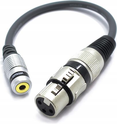 Adapter Xlr Żeński Gniazdo Mini Jack 3.5 Vitalco - zdjęcie 2
