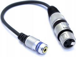 Adapter Wtyk Xlr Żeński 3 Pin Gniazdo Mini Jack 3.5 Trrs 4 Polowy Mikrofon
