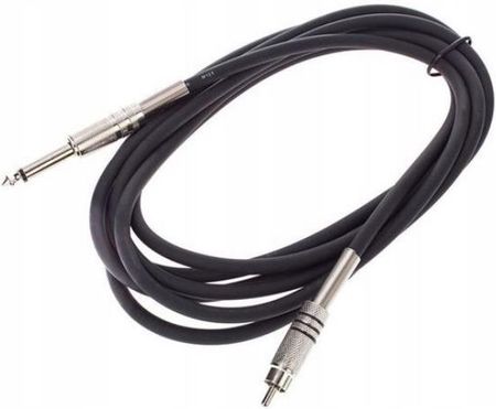 Kabel przewód audio sygnałowy Rca Cinch Jack 6,3 mm mono 3 m the sssnake - zdjęcie 2