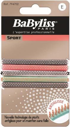 Babyliss Paris Accessories Anti-Slip Sport Hair Ties Gumki Do Włosów