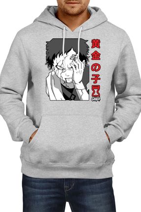 Sand Hokage Herren Kapuzenpullover Bluzy Anime Manga Comics Japan Animation, Man XL / Grau