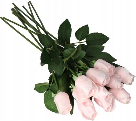 Deko RÓŻA POJEDYNCZA SYLIKONOWA JAK ŻYWA 55CM RÓŻE (343) - zdjęcie 2