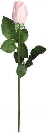 Deko RÓŻA POJEDYNCZA SYLIKONOWA JAK ŻYWA 55CM RÓŻE (343) - zdjęcie 3