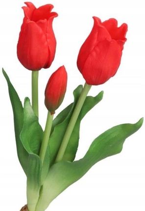 Deko TULIPANY BUKIET TULIPANÓW GUMOWE GUMOWANE JAK ŻYWE (51626) - zdjęcie 4