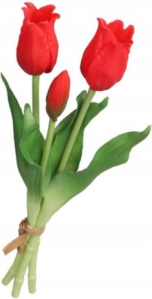 Deko TULIPANY BUKIET TULIPANÓW GUMOWE GUMOWANE JAK ŻYWE (51626) - zdjęcie 3
