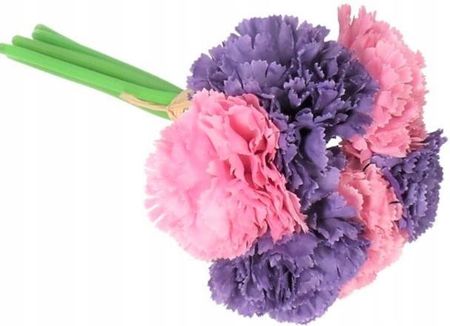 Deko GOŹDZIK BUKIET GOŹDZIKÓW SZTUCZNE KWIATY 24CM 6GAŁ (5) - zdjęcie 2