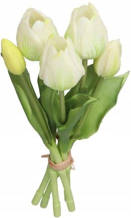 Deko TULIPANY BUKIET TULIPANÓW GUMOWE GUMOWANE JAK ŻYWE (616076) - zdjęcie 3