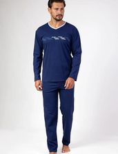 Zdjęcie Piżama męska Regina 470 granat duże rozmiary - Nowe Brzesko