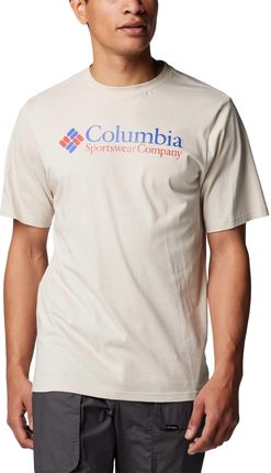 Koszulka męska Columbia CSC BASIC LOGO beżowa 1680053279