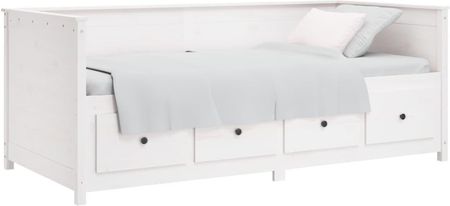 Dkd Home Decor Łóżko Dzienne Białe 75X190 Cm Lite Drewno Sosnowe - zdjęcie 2