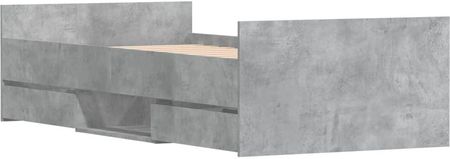 Dkd Home Decor Rama Łóżka Z Betonowym Szarym Zagłówkiem I Podnóżkiem 100X200 Cm - zdjęcie 2