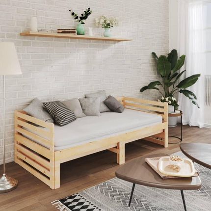 Dkd Home Decor Łóżko Rozkładane Z Litego Drewna Sosnowego 2X(90X200) Cm - zdjęcie 2