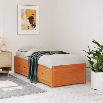 Dkd Home Decor Łóżko Dzienne Wosk Brązowy 90X200 Cm Lite Drewno Sosnowe - zdjęcie 2