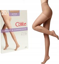 Rajstopy damskie Modelujące Sylwetkę Conte Active 20 Den natural rozmiar 5