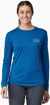 Longsleeve damski Patagonia Cap Cool Merino Blend Graphic fitz roy strata/endless blue | WYSYŁKA W 24H | 30 DNI NA ZWROT Zima 2024