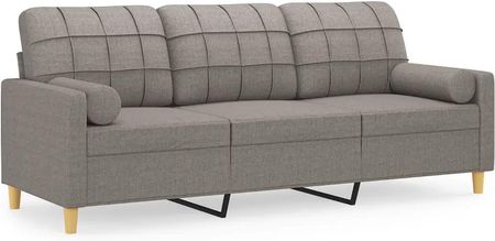 Zakito Sofa 3 Osobowa Z Poduszkami 198X77X80Cm Taupe (Z3200797)
