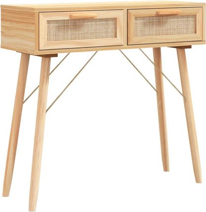 Zakito Stolik Konsolowy Skandynawski 80X30X75Cm Brązowy (Z345626)