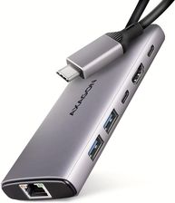 Zdjęcie Axagon Hub Hmc-6G2L 2Xusb-A Hdmi4K 1X Usb-C Pd100W Lan (HMC6G2L) - Małomice