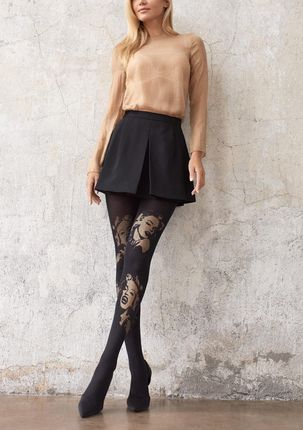 RAJSTOPY MARILYN ALLURE B03 (kolor black-gold, rozmiar 3/4) - zdjęcie 2