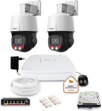 Dahua Zestaw Monitoringu Ip 2 Kamery Obrotowe 4Mpx Dysk 1Tb (Z43167O2)