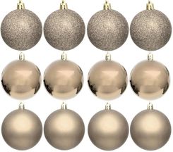Zdjęcie Christmas Decoration Bombka Dekoracyjna Plastikowa Bezpieczna 12szt. Śr 60mm Champagne - Chocz