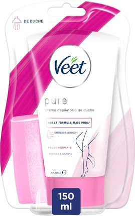 Veet Pure Krem Do Depilacji Skóry Suchej Pod Prysznic Z Lotosu I Jaśminu 150ml