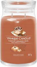 Zdjęcie Yankee Candle Pumpkin Cinnamon Swirl Signature Jar Świeca Zapachowa 567 G - Wadowice