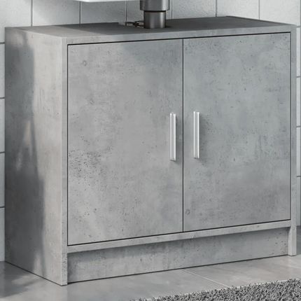 vidaXL Szafka pod umywalkę, szarość betonu, 63x29x55 cm (848097)