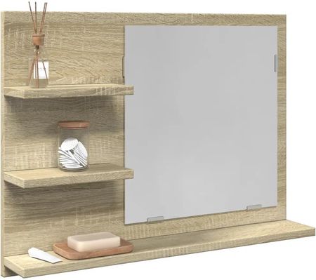 vidaXL Lustro Łazienkowe Dąb Sonoma 60X10,5X45cm (849640)