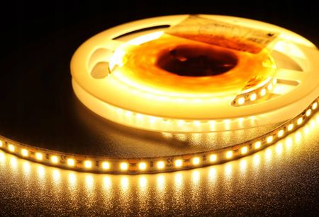 Mw Lighting Profesjonalna Taśma Led 9.6Wm, 12V, 120Led 2835 Biała Ciepła, 3000K, Ip33 (Led12012V96Www5M)