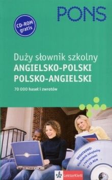 Pons duży słownik szkolny angielsko-polski polsko-angielski z płytą CD